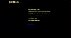 Desktop Screenshot of dirtyoldbooks.com